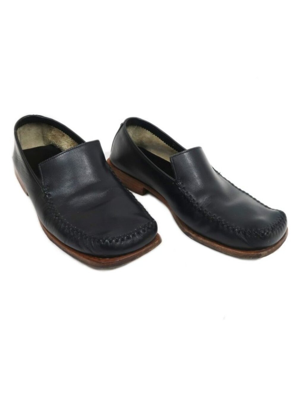 Louis Vuitton Loafers Size 6 Black Leather Shoes Apparel - Picture 6 of 10